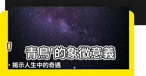 青鳥 象徵|【青鳥 象徵】青鳥的寓意和象徵：知否？